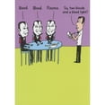 thumbnail image 1 of RSVP Vampires Ordering Drinks: Two Bloods and a Blood Light Humorous / Funny Halloween Card, 1 of 2