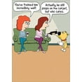 thumbnail image 1 of RSVP Well Trained Dog Serving Wine Funny / Humorous Birthday Card, 1 of 2
