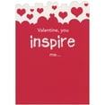 thumbnail image 1 of RSVP You Inspire Me on Red and White: Die Cut Heart Shapes Top Edge Funny, Naughty, Risque Valentine's Day Card for Wife, Husband, Girlfriend or Boyfriend, 1 of 2
