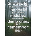 thumbnail image 1 of RSVP You'll Make Dumb Mistakes: Forest Path Photograph Funny / Humorous Graduation Congratulations Card, 1 of 2