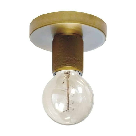 Dainolite 1LT Flush Mount, AGB Finish