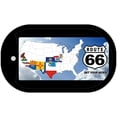 thumbnail image 1 of RT 66 8 Flags and Clouds Novelty Metal Dog Tag Necklace DT-4347 2" x 1" Dog Tag (DT), 1 of 1