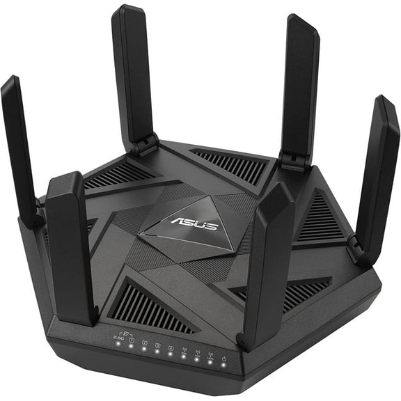 RT-AXE7800 Tri-Band WiFi 6E (802.11ax) Router, 6GHz Band, Safe Browsing, Upgraded Network Security, Instant Guard, Built-in VPN Features, Parental Controls, 2.5G Port, AiMesh Support