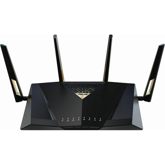 RT-BE88U Dual-Band WiFi 7 AiMesh Exble Performance Router, 4K-QAM, MLO, Dual 10G Ports, SFP+, 4X 2.5G 1G 34G WAN/LAN Capacity, Network Security, Built-in VPN