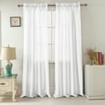thumbnail image 1 of Porch & Den  Eads 84-inch Rod Pocket Curtain Panel White, 1 of 5