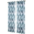 thumbnail image 1 of RT Designer Collection Fern Foil Printed Doily Luxurious Decorative Grommet Curtain Panel 54" x 90" Wedge, 1 of 1