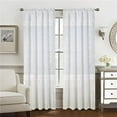thumbnail image 1 of RT Designers Collection PNP48597 90 in. Pia Embroidered Panel with Double Valance, White, 1 of 3