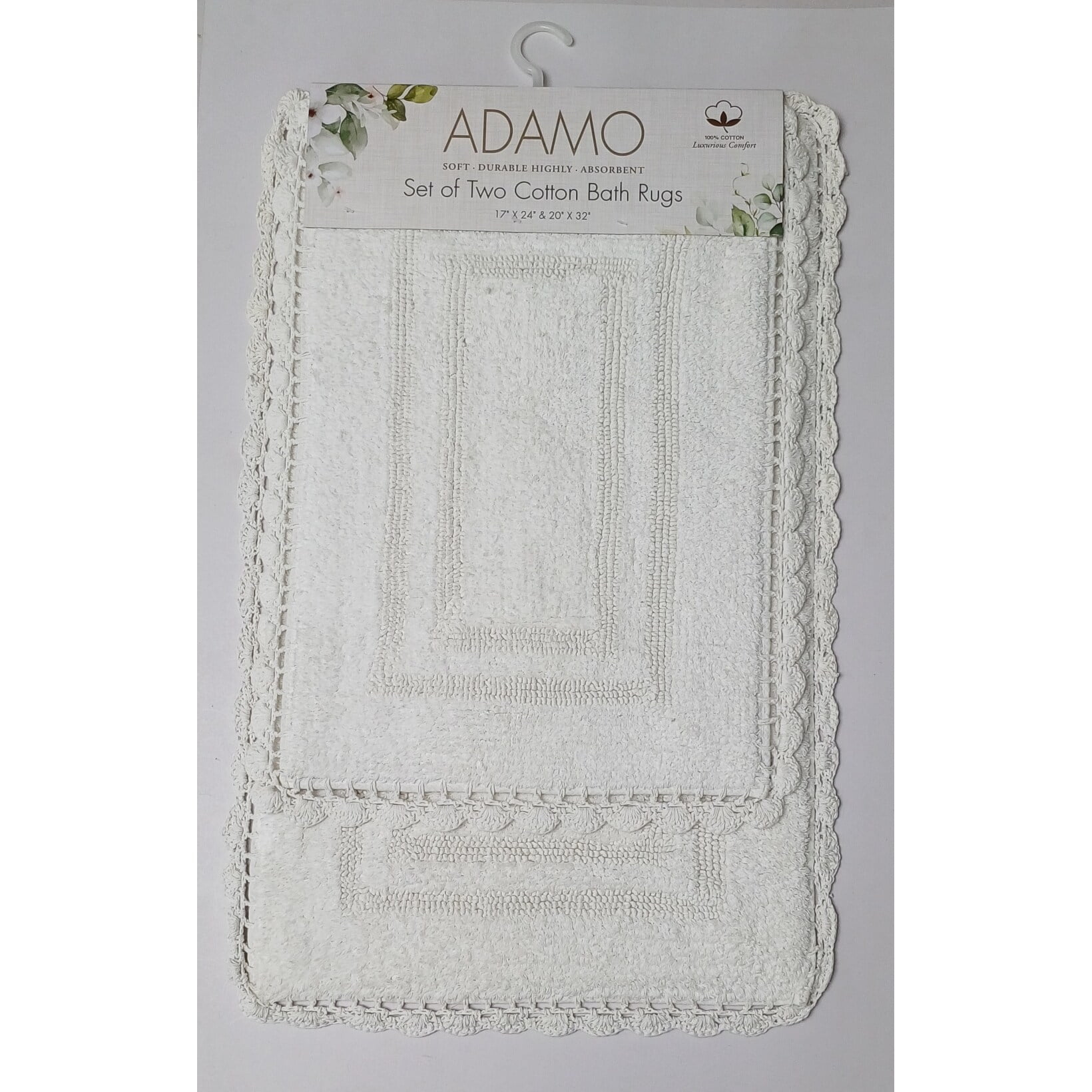 RT Designers Collection Adamo 2 Pieces Premium Cotton Anti Skid Bath ...