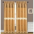 thumbnail image 1 of RT Designers Collection PNA09831 Alisa Macrame 54 x 84 in. Rod Pocket Curtain Panel with Attached 18 in. Valance, Beige, 1 of 2