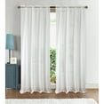 thumbnail image 1 of RT Designers Collection Astro Textured Rod Pocket Curtain Panel 54" x 90" White, 1 of 2