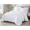 thumbnail image 1 of RT Designers Collection Bolla Ruff 3 Pieces Washed Lightweight Quilts Set King Size For Bedding White, 1 of 1