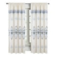 thumbnail image 1 of RT Designers Collection Bonnie Macrame Rod Pocket Room Darkening Curtain Panels for Living Room 52" x 84" Beige, 1 of 1