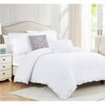 thumbnail image 1 of RT Designers Collection CMP11097K Portland Washed Ruffled Comforter Set, White - King Size - 5 Piece, 1 of 2