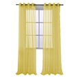 thumbnail image 1 of RT Designers Collection Cara Grommet Curtain Panel for Windows 54" x 84" Neon Yellow, 1 of 2