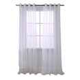 thumbnail image 1 of RT Designers Collection Cara Grommet Curtain Panel for Windows 54" x 84" White, 1 of 2