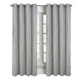 thumbnail image 1 of RT Designers Collection Dorian Jacquard Grommet Blackout Window Curtain Panel 54" x 84" Silver, 1 of 1