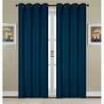 thumbnail image 1 of RT Designers Collection Kennedy Room Darkening Grommet Curtain Panel 54" x 84" Navy, 1 of 5