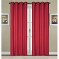 thumbnail image 1 of RT Designers Collection Kennedy Room Darkening Grommet Curtain Panel 54" x 84" Red, 1 of 5