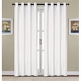 thumbnail image 1 of RT Designers Collection Kennedy Room Darkening Grommet Curtain Panel 54" x 84" White, 1 of 5