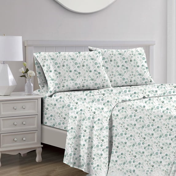 RT Designers Collection Marley Organic Cotton Ultra Soft Printed Sheet Set Multi Queen