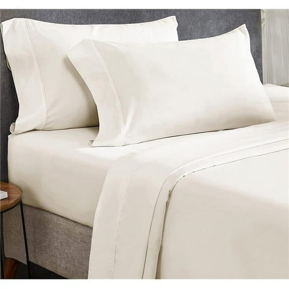 RT Designers Collection Modern Living 100% Pima Cotton Ultra Soft Sheet Set Twin Ivory