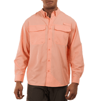 Realtree Men's Salmon Small Long Sleeve Guide Shirt