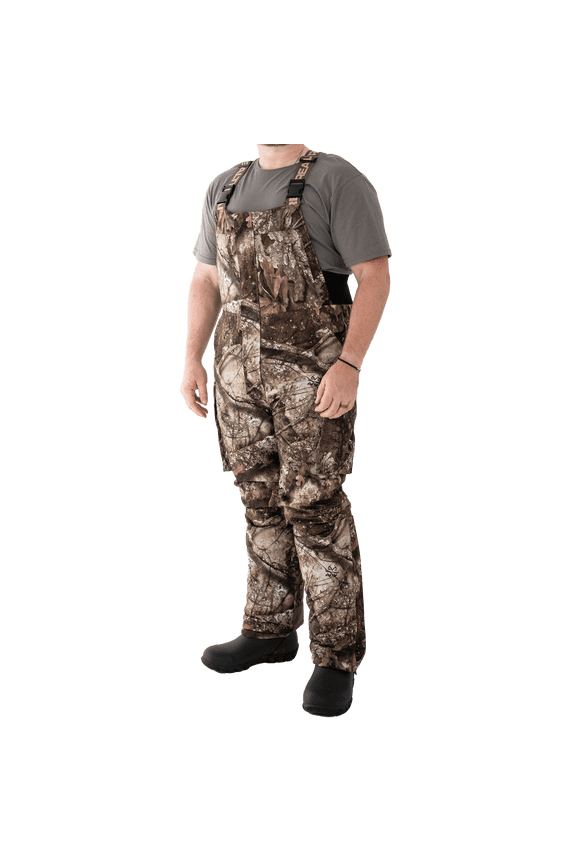 Outfitters Men's Sherpa Lined Waterproof Hunting Bib, Realtree APX, Size Medium