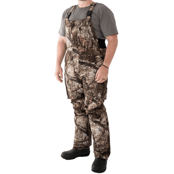 Realtree Outfitters Men's Sherpa Lined Waterproof Hunting Bib, Realtree APX, Size Medium