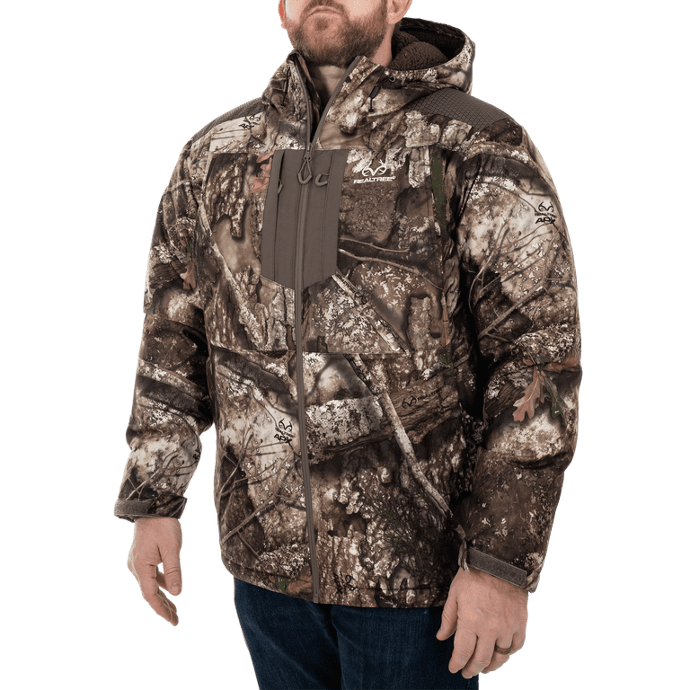 Realtree Outfitters Men's Sherpa Lined Waterproof Hunting Jacket