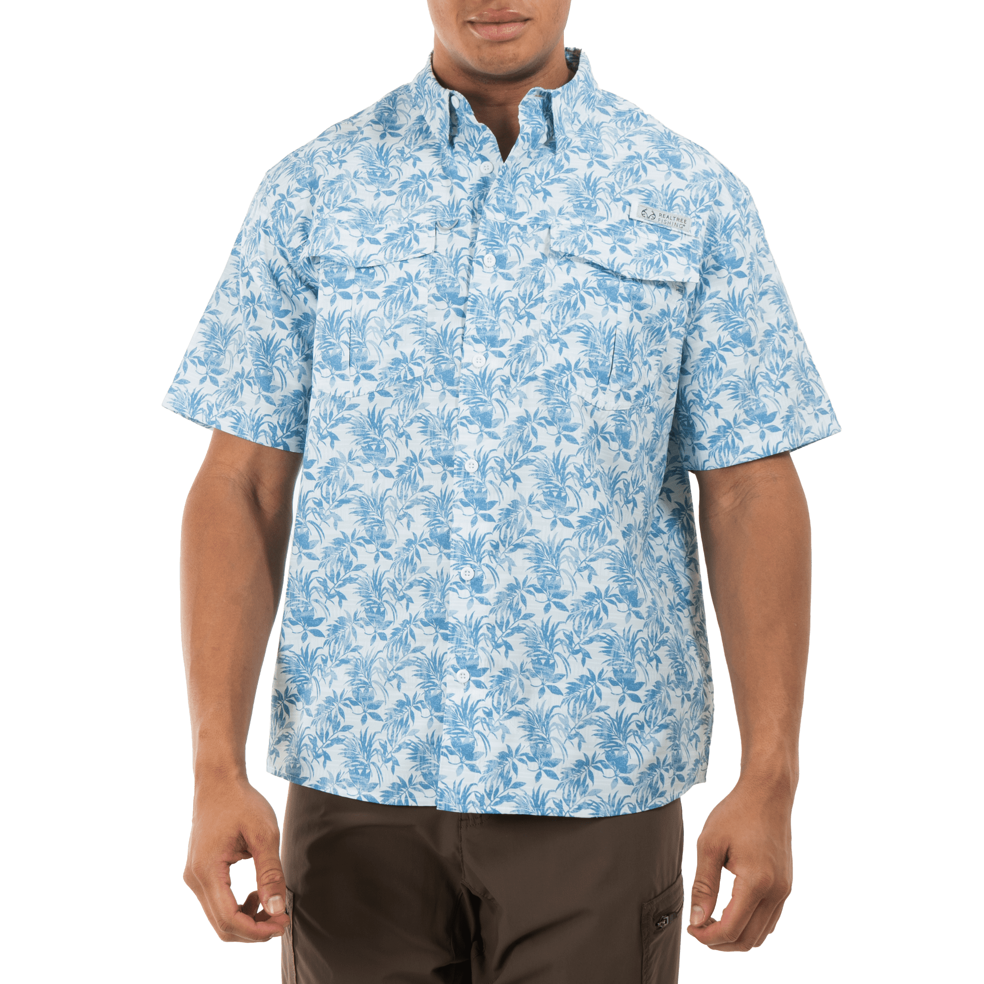 Realtree Men's Tribal Lagoon Large Short Sleeve Guide Shirt