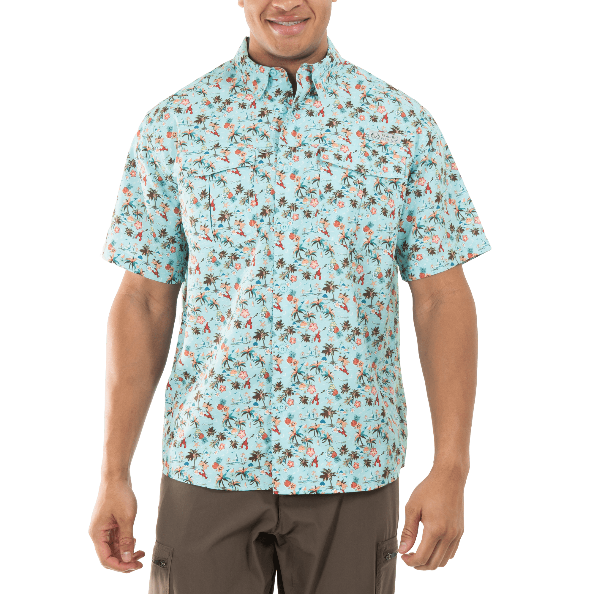 Realtree Men's Beachside Retreat 2XL Short Sleeve Guide Shirt