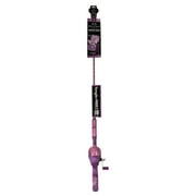 Realtree Passion Pink Micro Tangle-Free Spincast Fishing Rod and Reel Combo with EVA Handle and 3.11 Gear Ratio