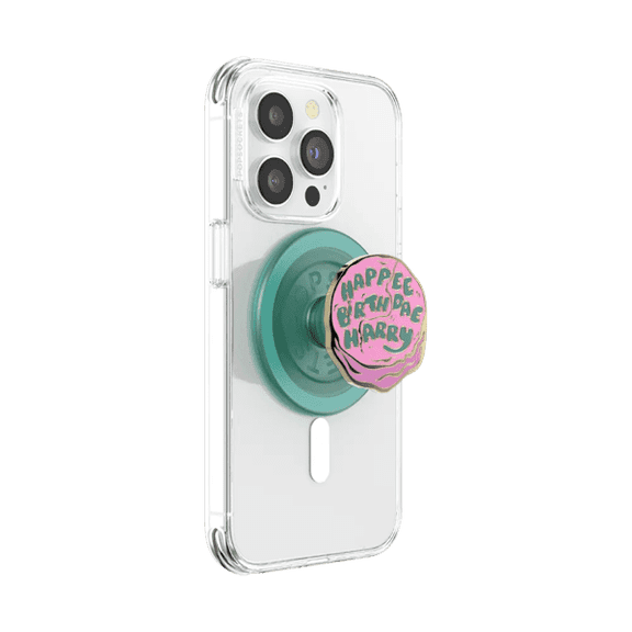 PopSockets Phone Grip for MagSafe, Magnetic Holder, Phone Stand, Harry Potter - Happee Birthdae Harry