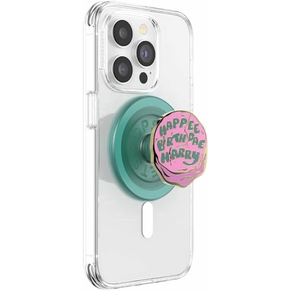 PopSockets Phone Grip for MagSafe, Magnetic Holder, Phone Stand, Harry Potter - Happee Birthdae Harry