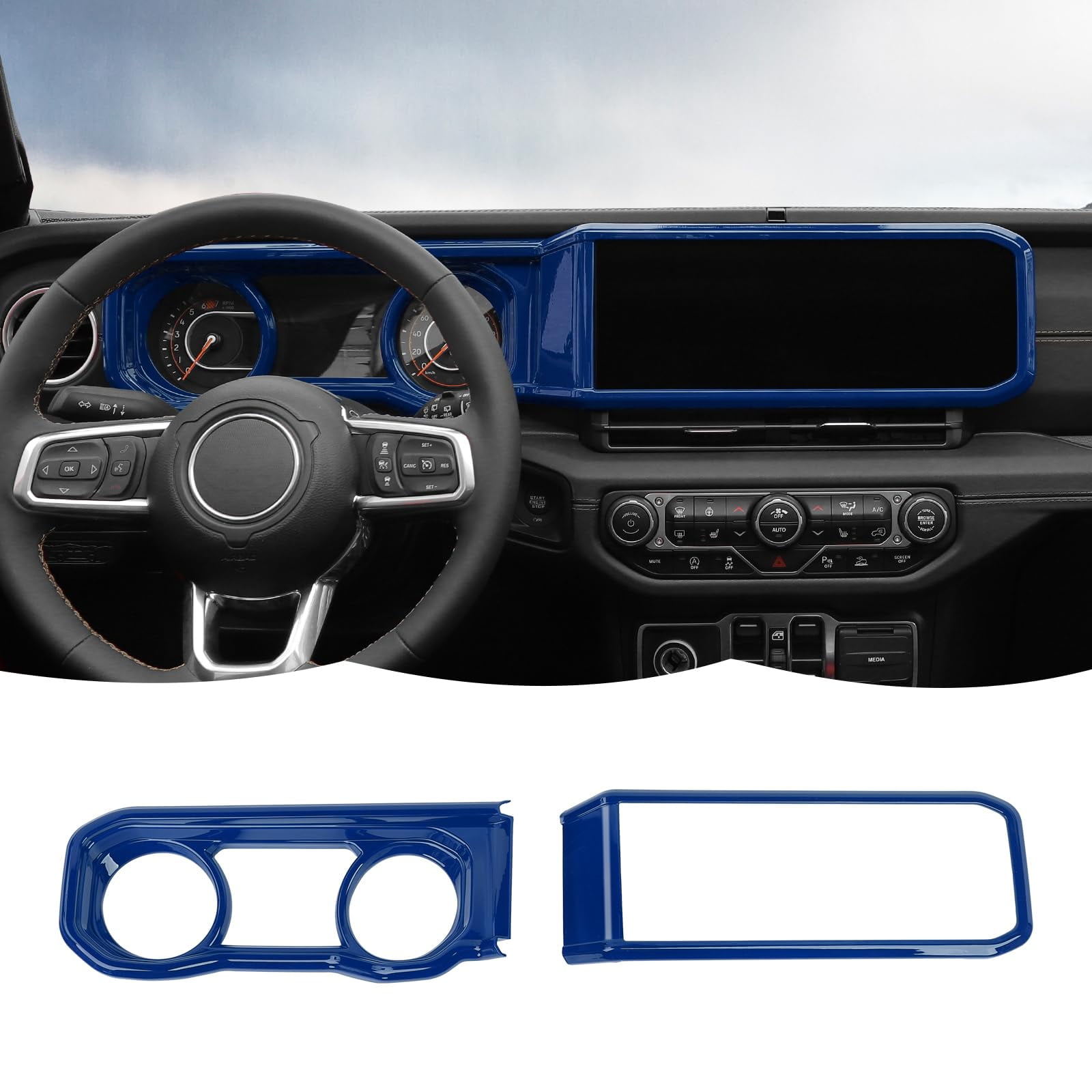 RT-TCZ Dashboard Cover Navigation GPS Trim Cover Decoration Interior ...