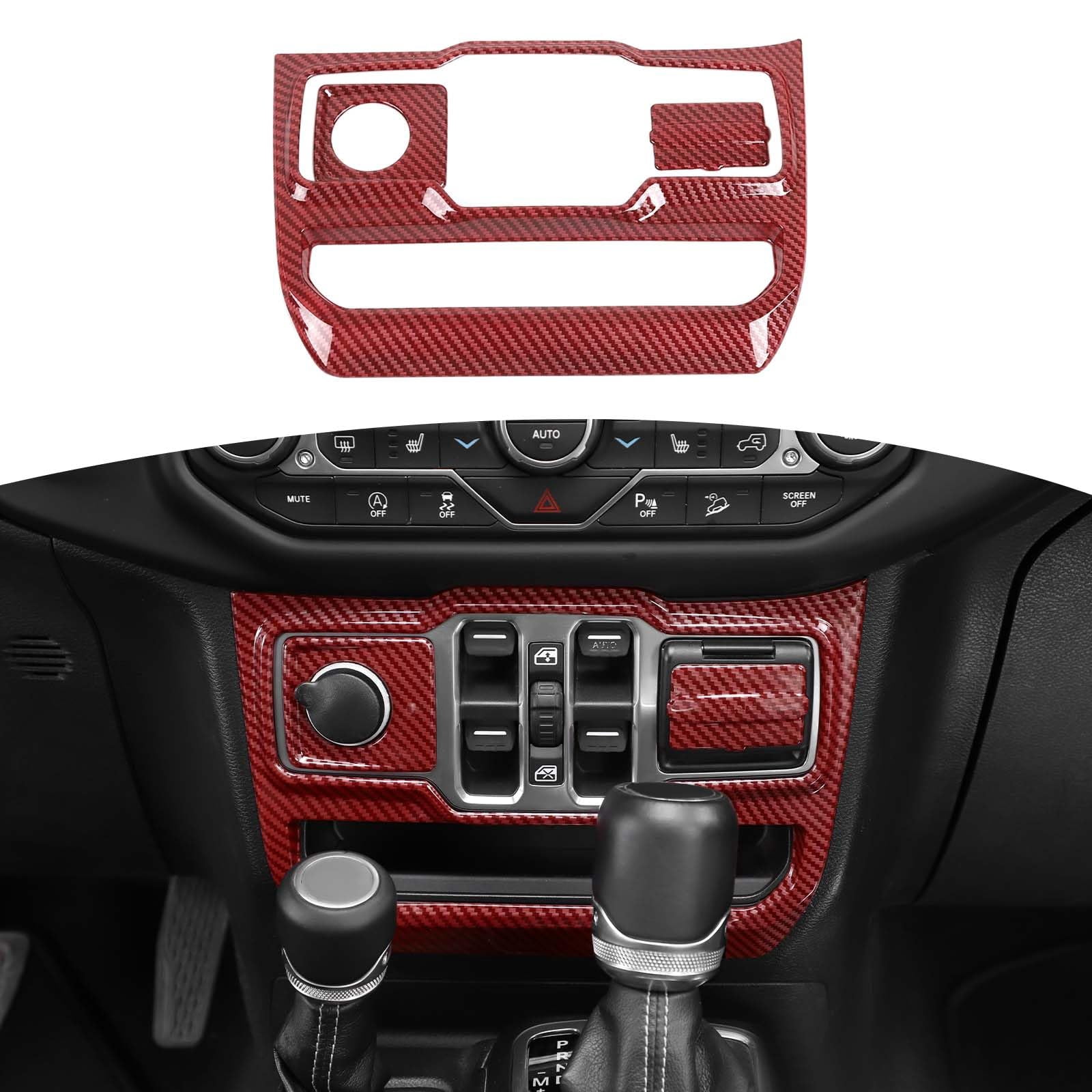 RT-TCZ Rear Window Hinge Trim Covers For Jeep Wrangler JL/JLU 2018+ - Pink ABS Plastic Decals, Easy Stick-On