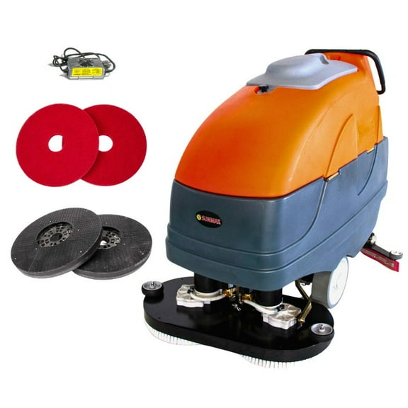 RT120 34" Self-Propelled Floor Scrubber Machine, 33-gal Tank, 75,000 sqft/h