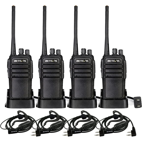 RT21 Updated 3000mAh Two Way Radios Long Range,Walkie Talkies with Earpiece,SOS Alarm,16CH,Portable 2 Way Radios for Security Cruise Camping Events(4 Pack)