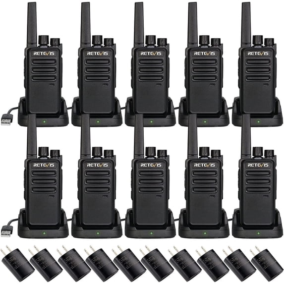 Retevis RT68 Walkie Talkies For Adults Long Range FRS Hands-Free Rechargeable Two Way Radio With