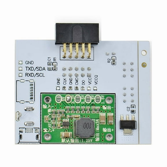 RT809H Programmer Adapter EMMC ISP Board for Test Clip Fast Writing Reading Speed Calculator Chips,1 x Adapter,White