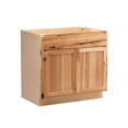 thumbnail image 1 of RTA Cabinets USA Hickory Clear Coat 2 Door Base Cabinet | 36"Wx34.5"Hx24"D, 1 of 1