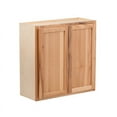 thumbnail image 1 of RTA Cabinets USA Hickory Clear Coat 2 Door Wall Cabinet | 30"Wx30"Hx12"D, 1 of 1