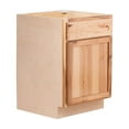thumbnail image 1 of RTA Cabinets USA Hickory Clear Coat Left Hand Base Cabinet | 12"Wx34.5"Hx24"D, 1 of 4