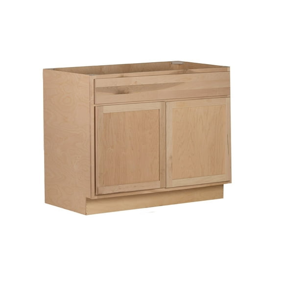 RTA Cabinets USA Raw Maple 2 Door Sink Base Cabinet | 36"Wx34.5"Hx24"D