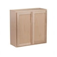 thumbnail image 1 of RTA Cabinets USA Raw Maple 2 Door Wall Cabinet | 27"Wx36"Hx12"D, 1 of 4