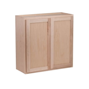 RTA Cabinets USA Raw Maple 2 Door Wall Cabinet | 27"Wx42"Hx12"D