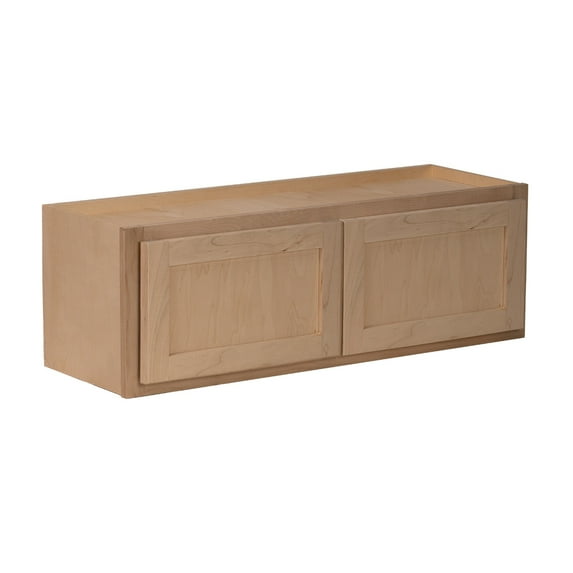RTA Cabinets USA Raw Maple 2 Door Wall Cabinet | 36"Wx18"Hx24"D
