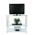 thumbnail image 1 of RTA Home and Office TVM-0042 42 in. Glass and Aluminum Extra Tall TV Wall unit TV Stand, 1 of 2
