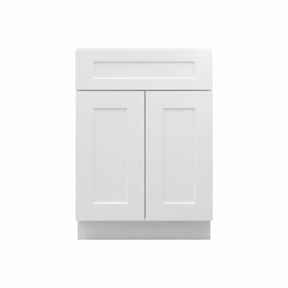 Sterfic RTA Freestanding Vanity Sink Base, Shaker, White, 24-Inch