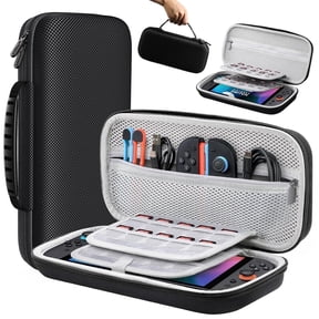 Lmcpa Switch 2 Case for Nintendo Switch 2 (2025)–Switch 2 Carrying Case, Switch 2 Accessories, Shockproof, 20 Game Card Slots, Non-Slip Handle, Black